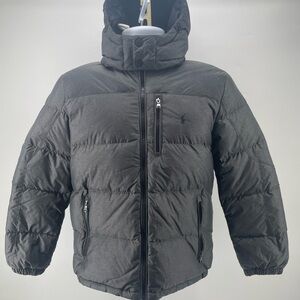 Polo by Ralph Lauren Boys Charcoal Black Puffer Coat